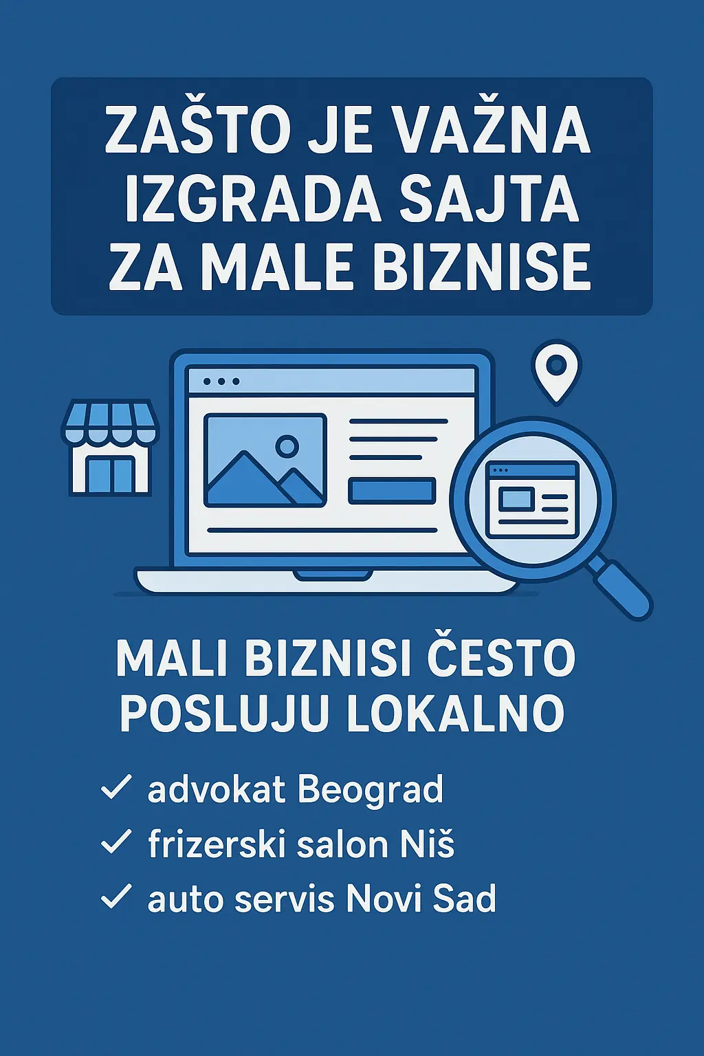 Izrada sajta za male biznise – cena, gradovi i najbolje opcije za 2025