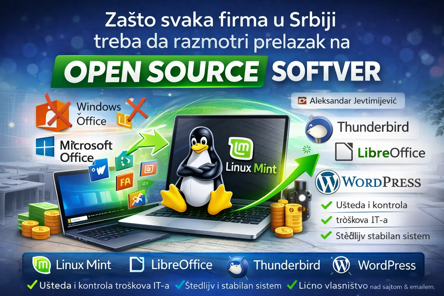 Zašto svaka firma u Srbiji treba da razmotri prelazak na open source softver